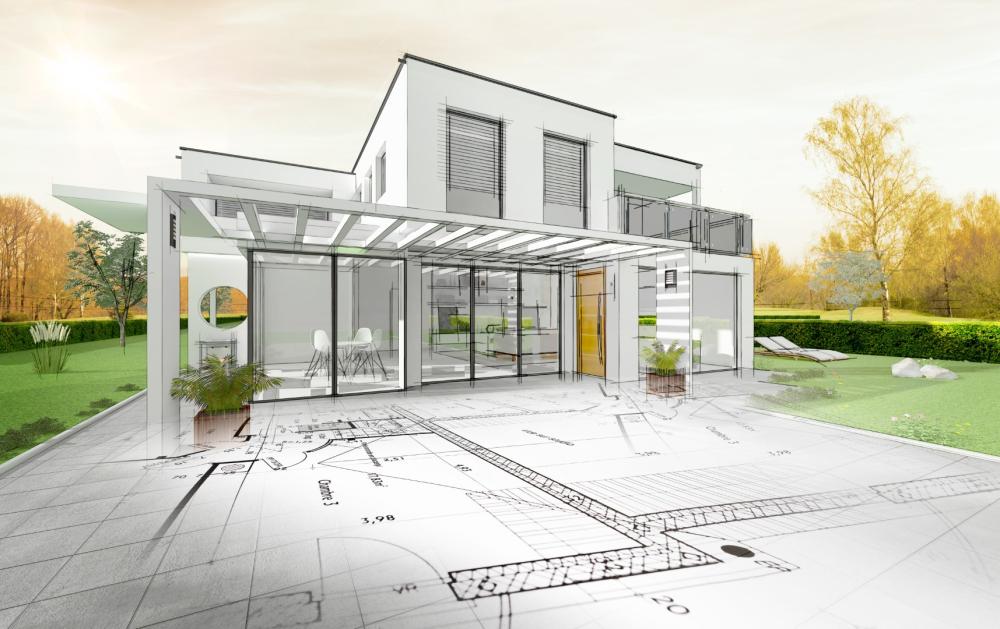 Maison sur plan d'architecte